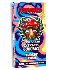 PSYCHED Vape - Psyched Turkey Kush 6ml Mushroom Disposable Vape