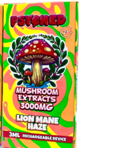 PSYCHED Mushroom vape Lion Mane Haze - 3ML Disposable